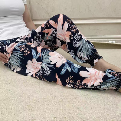 Γυναικεία Casual Print Παντελόνια Palazzo Summer Loose Sleep Πιτζάμα Παντελόνι Φαρδύ πόδι Casual Outdoor Παντελόνι Λεπτό σορτς Cropped Παντελόνι ouc1143
