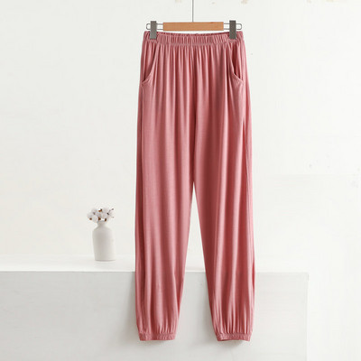 Suure suurusega magamisriided Naiste puuvillased pidžaamapüksid naistele Modal õhukesed lahtised kodukandmispüksid Kevadsuvised pidžaamapüksid