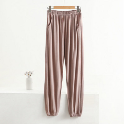 Suure suurusega magamisriided Naiste puuvillased pidžaamapüksid naistele Modal õhukesed lahtised kodukandmispüksid Kevadsuvised pidžaamapüksid