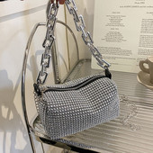 Bling Diamond Design Väikesed Crossbody käekotid naistele 2023. aasta suvetrend Luksuslik moe-reisi õlakäekotid rahakotid