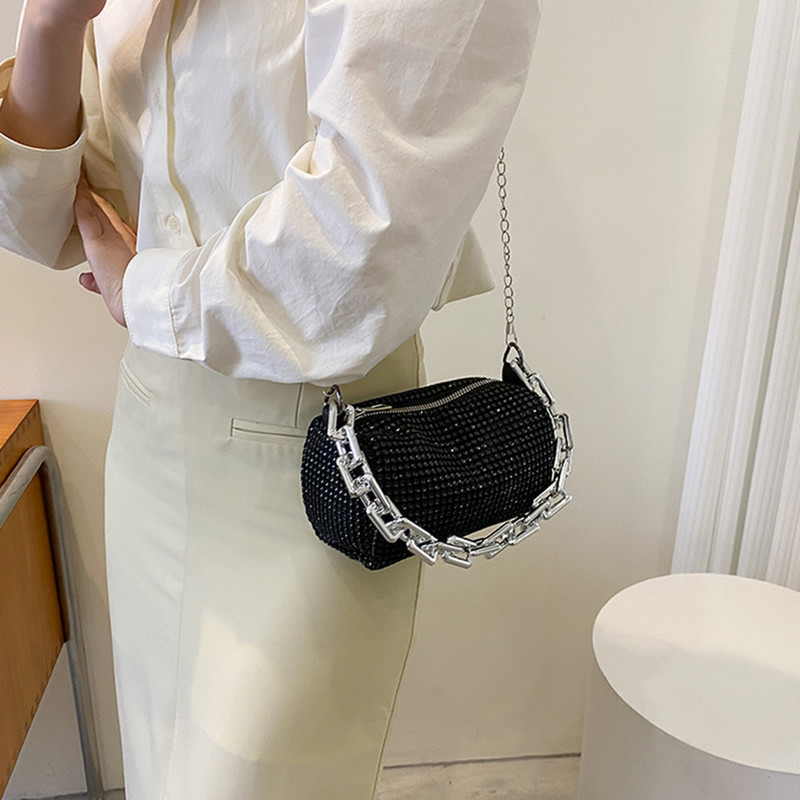 Bling Diamond Design Väikesed Crossbody käekotid naistele 2023. aasta suvetrend Luksuslik moe-reisi õlakäekotid rahakotid