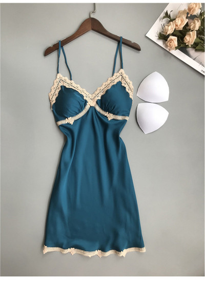 Γυναικείες σατέν μπλούζες Παντελόνια Πυτζάμες Σέξι νυχτικά Πυτζάμες Γυναικεία Πυτζάμες Δαντέλα Αμάνικα Στράπλες Πιτζάμες Εσώρουχα Χωρίς μαξιλαράκι στο στήθος