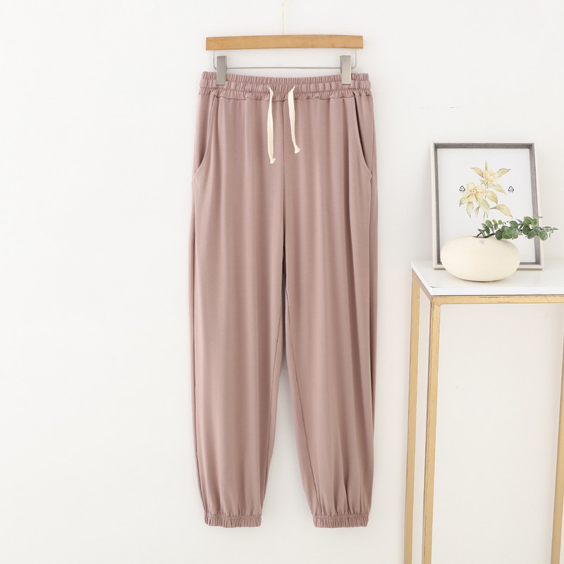 2023, primăvară, vară, imprimate noi, pantaloni de dormit largi, din bumbac modal, pantaloni lungi de pijama, pantaloni de acasă pentru femei