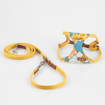 Ham de modă pentru animale de companie pentru câini de talie mică, buldog francez, chihuahua, accesorii pentru căței, hamuri ușoare pentru câini și lesă pentru animale de plimbare