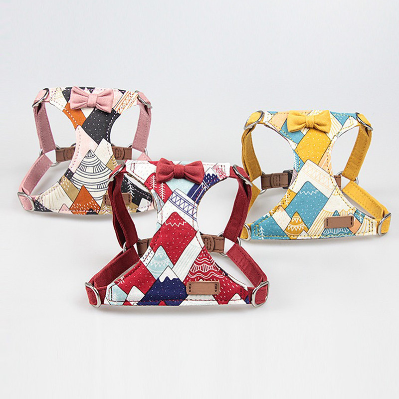 Ham de modă pentru animale de companie pentru câini de talie mică, buldog francez, chihuahua, accesorii pentru căței, hamuri ușoare pentru câini și lesă pentru animale de plimbare