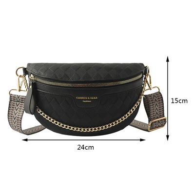 Geantă de modă pentru femei, genți de tip crossbody cu curea lată, poșetă pentru femeie, cu fermoar, din piele portabilă, geantă de umăr