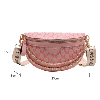 Geantă de modă pentru femei, genți de tip crossbody cu curea lată, poșetă pentru femeie, cu fermoar, din piele portabilă, geantă de umăr