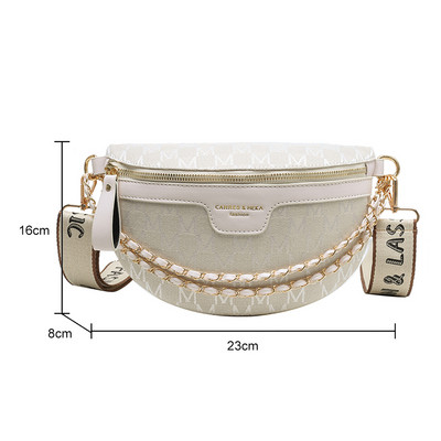 Geantă de modă pentru femei, genți de tip crossbody cu curea lată, poșetă pentru femeie, cu fermoar, din piele portabilă, geantă de umăr