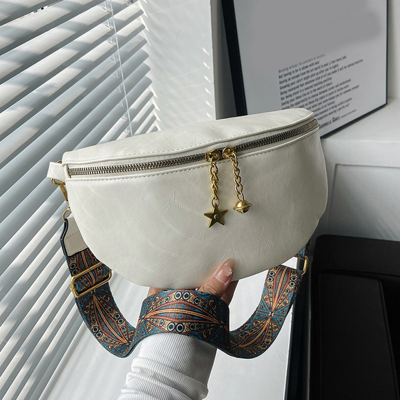 Geantă de modă pentru femei, genți de tip crossbody cu curea lată, poșetă pentru femeie, cu fermoar, din piele portabilă, geantă de umăr