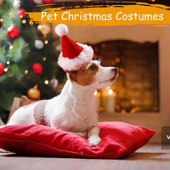 Χριστουγεννιάτικο κεφαλόδεσμο κατοικίδιων ζώων Ρυθμιζόμενο 20 κιλά κολάρα σκύλου Puppy Xmas Μαλακό ζεστό κασκόλ μπαντάνα για μεγάλους μικρούς σκύλους Αξεσουάρ για κατοικίδια