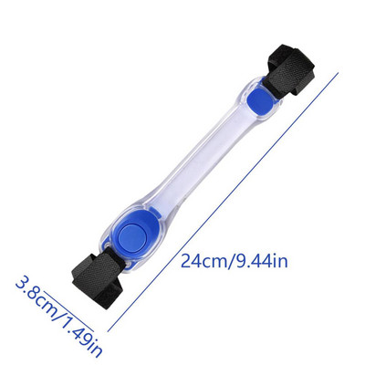 Нова LED светеща лента за китка Led Slap гривни Мигащи светлинни гривни Светят в тъмното Светлоотразителна лента за ръка за разходка на куче