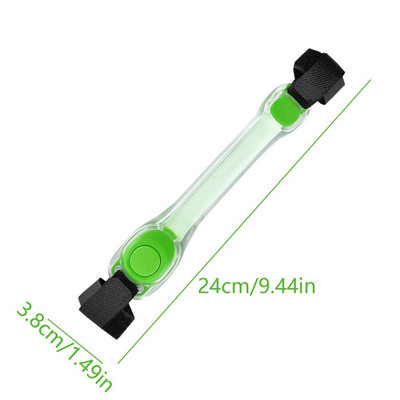 Нова LED светеща лента за китка Led Slap гривни Мигащи светлинни гривни Светят в тъмното Светлоотразителна лента за ръка за разходка на куче