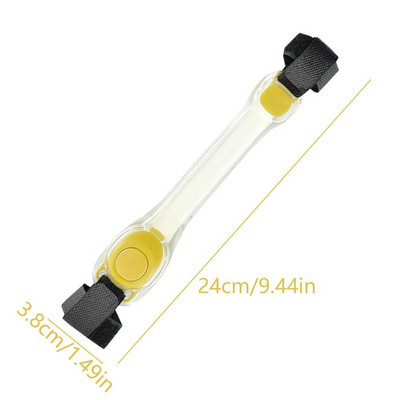 Нова LED светеща лента за китка Led Slap гривни Мигащи светлинни гривни Светят в тъмното Светлоотразителна лента за ръка за разходка на куче