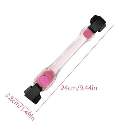 Нова LED светеща лента за китка Led Slap гривни Мигащи светлинни гривни Светят в тъмното Светлоотразителна лента за ръка за разходка на куче