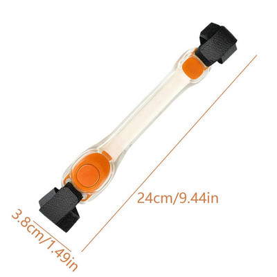 Нова LED светеща лента за китка Led Slap гривни Мигащи светлинни гривни Светят в тъмното Светлоотразителна лента за ръка за разходка на куче