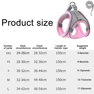 Vesti rakmed väikestele koertele Peegeldavad hingavad reguleeritavad koerarakmed Vesti rinnaköie komplekt Lemmikloomatarvikute tarvikud