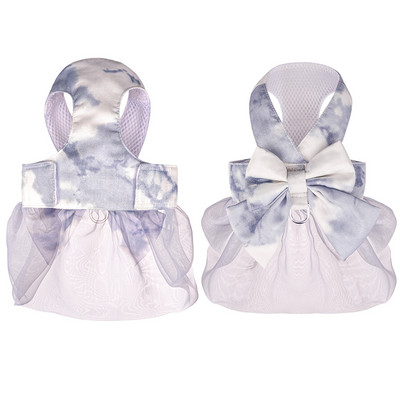 Vesti stiilis suur kikilips, kaunistus organza printsesskleit Grendiant värvi tüdruk lemmiklooma koera kutsika rakmed jalutusrihma jalutusrihma komplekt