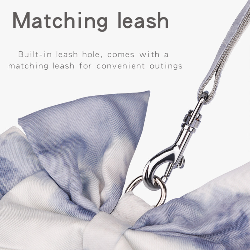 Vesti stiilis suur kikilips, kaunistus organza printsesskleit Grendiant värvi tüdruk lemmiklooma koera kutsika rakmed jalutusrihma jalutusrihma komplekt