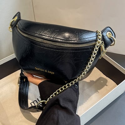 Naiste Crossbody kotid Rannareisi rinnakott kett õlakott Half Moon Daily Street Naiste siduri banaanikott