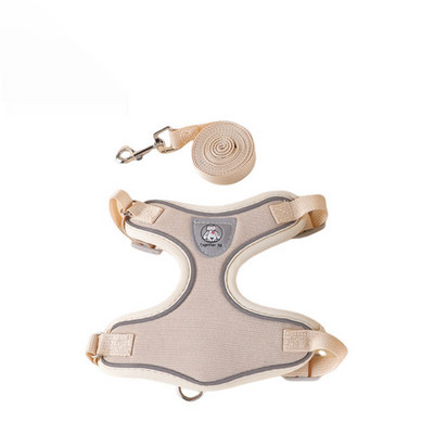 Χωρίς λουριά σκύλου με λουριά 150 εκ., Ελαφρύ μαλακό ρυθμιζόμενο γιλέκο με λουριά για κατοικίδια χωρίς πνιγμό