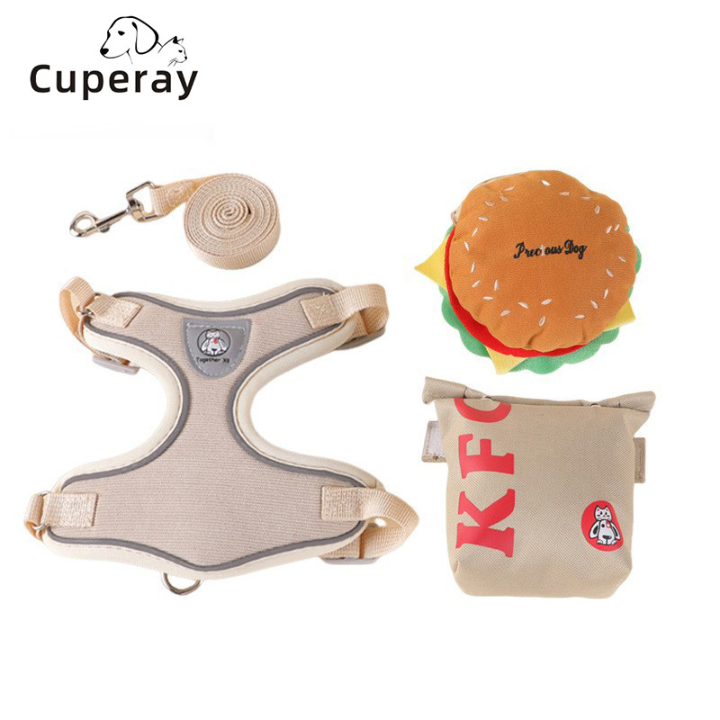 Χωρίς λουριά σκύλου με λουριά 150 εκ., Ελαφρύ μαλακό ρυθμιζόμενο γιλέκο με λουριά για κατοικίδια χωρίς πνιγμό