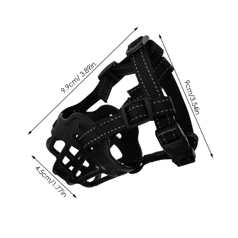 Bot Mască anti-lătrat Câine în aer liber Măști anti-mușcătură Câini de talie mică Gură Tpr