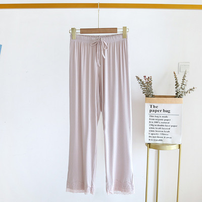 Fdfklak Άνοιξη Καλοκαιρινό Παντελόνι για Γυναικεία 2021 Modal Sleep Bottoms Lounge Φορέστε Πυτζάμες Παντελόνια Πυτζάμες Παντελόνια ύπνου