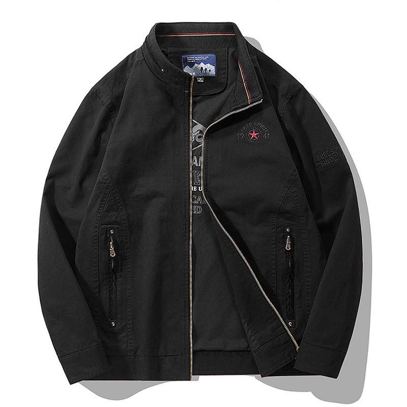 Μπουφάν με επίστρωση ανδρικού κεριού πολλαπλών κολάρων Φθινοπωρινό παλτό Σακάκι τσέπης Εξωτερικά ενδύματα εκτύπωσης Χρώμα φερμουάρ Solid Down Ανδρικά μπουφάν Camping