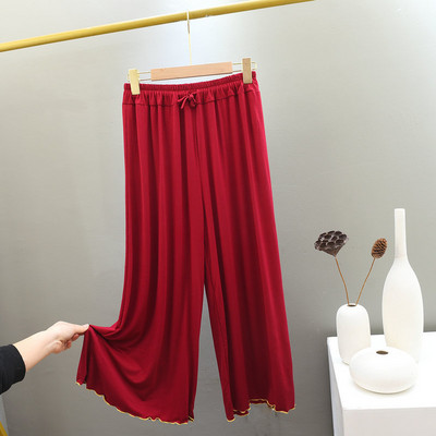 Fdfklak Mugavad Solid Modal Kärbitud Püksid Kevad Suvi Uus Avatud Kodu Magamispüksid Naiste salongiriietus vabaaja öine