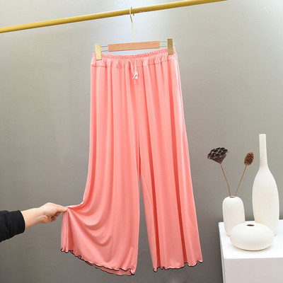 Fdfklak Mugavad Solid Modal Kärbitud Püksid Kevad Suvi Uus Avatud Kodu Magamispüksid Naiste salongiriietus vabaaja öine