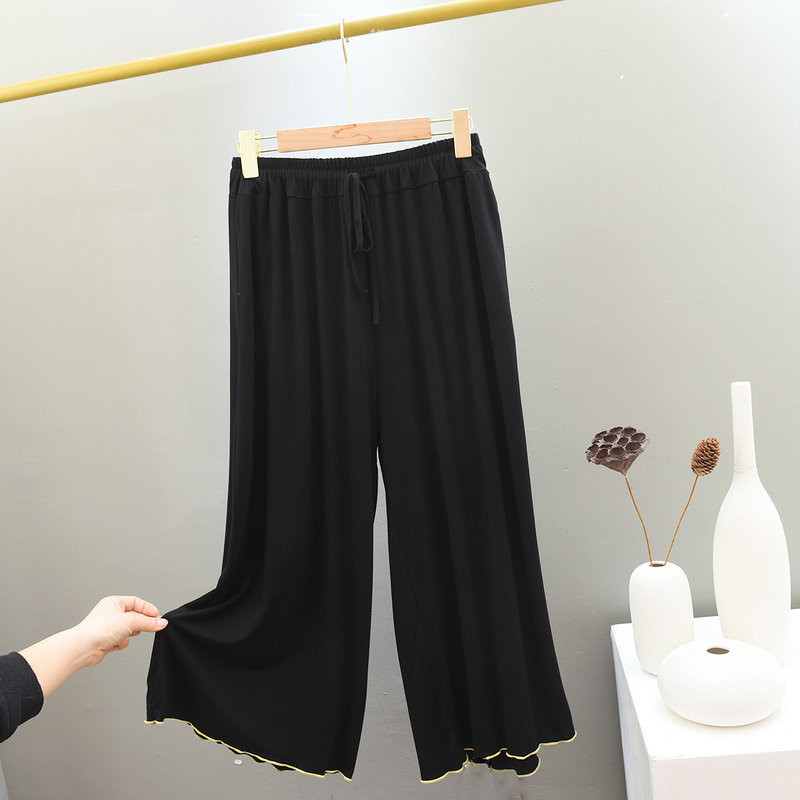 Fdfklak Mugavad Solid Modal Kärbitud Püksid Kevad Suvi Uus Avatud Kodu Magamispüksid Naiste salongiriietus vabaaja öine