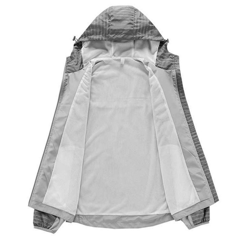 Jachetă lungă cu glugă pentru bărbați, cu mâneci moale, cu fermoar, buzunar de afaceri pentru haină, jachetă ușoară, haine la modă, bărbați, drumeții