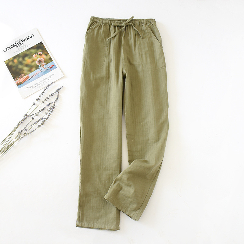 Fdfklak tavaszi nyár új pamut pár hálónadrág otthoni nadrág női pizsama nadrág alvó alsó nadrág nappali nadrág