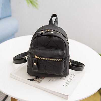 Moda fierbinte femei model geometric mini rucsac din piele PU umăr rucsac școală doamne fete geantă de călătorie