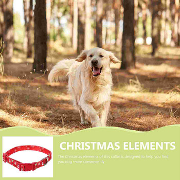 Κολάρο σκυλιών κινουμένων σχεδίων Γιορταστικά κολάρα Αξιολάτρευτο χριστουγεννιάτικο μεγάλο πάρτι για κατοικίδια με μεγάλα σκυλιά