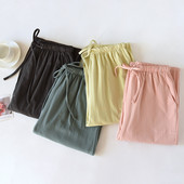 Puhast puuvillast meeste ja naiste majapidamispüksid, paarid pidžaamapüksid, elastsed vöökohad, püksid, kevadised õhukesed salongirõivad