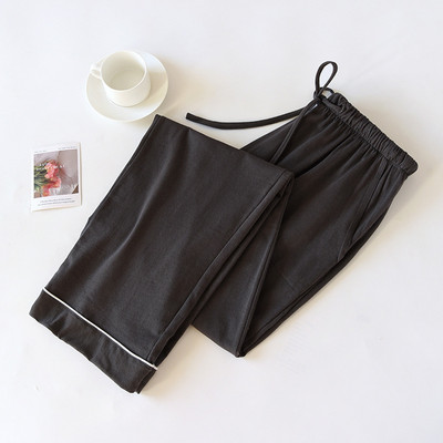 Puhast puuvillast meeste ja naiste majapidamispüksid, paarid pidžaamapüksid, elastsed vöökohad, püksid, kevadised õhukesed salongirõivad