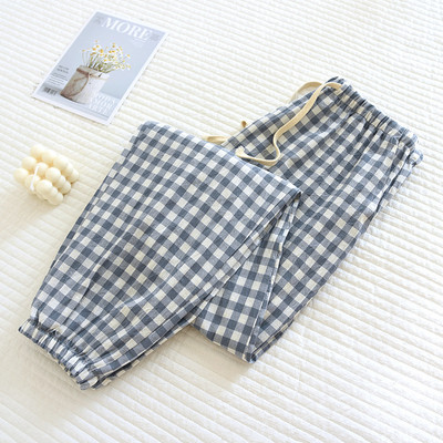 Uued paariruudulised püksid magamisriided Naiste puuvillased pidžaamapüksid, põhjapüksid salongirõivad puuvillased püksid magamisriided magamiseks