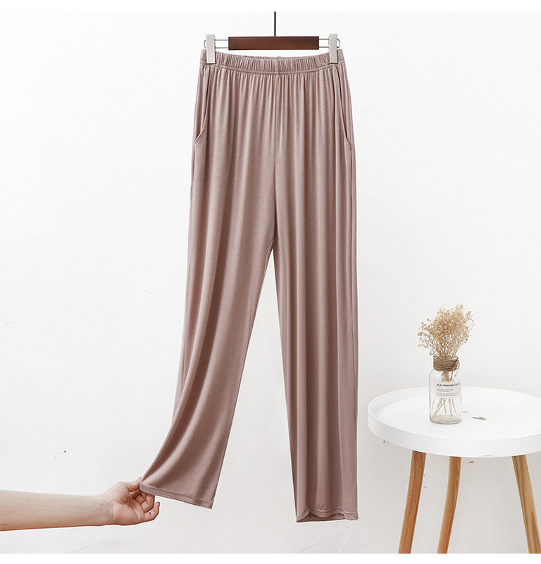 Fdfklak L XL XXL Plus Size Nohavice na spanie Ležérne domáce nohavice Modalové pyžamové pyžamové nohavice Dámske horúce výpredajové nohavice na spanie
