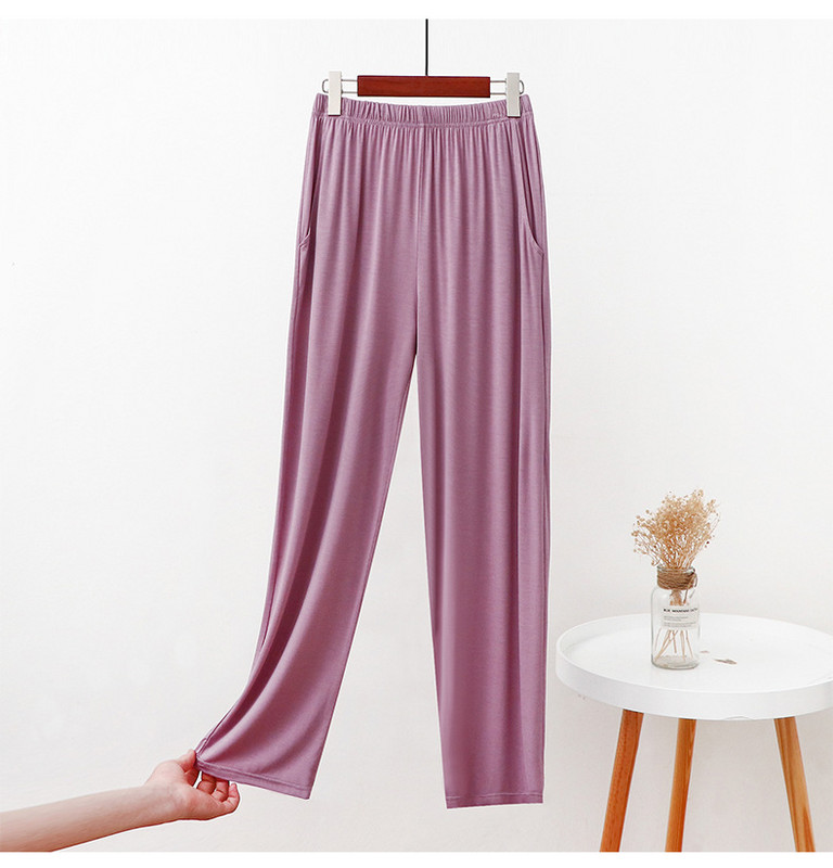 Fdfklak L XL XXL Plus Size Nohavice na spanie Ležérne domáce nohavice Modalové pyžamové pyžamové nohavice Dámske horúce výpredajové nohavice na spanie