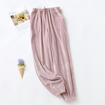 Toamnă Iarnă Pijamale noi de flanel cu pantaloni pentru femei Pantaloni de acasă Pantaloni de dormit Pantaloni de pijama Îmbrăcăminte de lounge Fdfklak