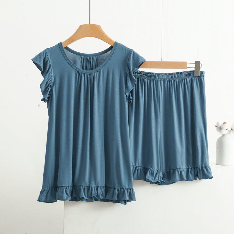 XL-8XL Plus Size Modal pidžaama naistele Uued varrukateta topid Lühikesed ülikonnad Suvine magamisriided Pidžaama Naiste Öörõivaste Pidžaamakomplekt