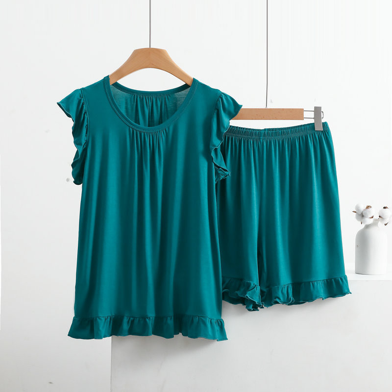 XL-8XL Plus Size Modal pidžaama naistele Uued varrukateta topid Lühikesed ülikonnad Suvine magamisriided Pidžaama Naiste Öörõivaste Pidžaamakomplekt