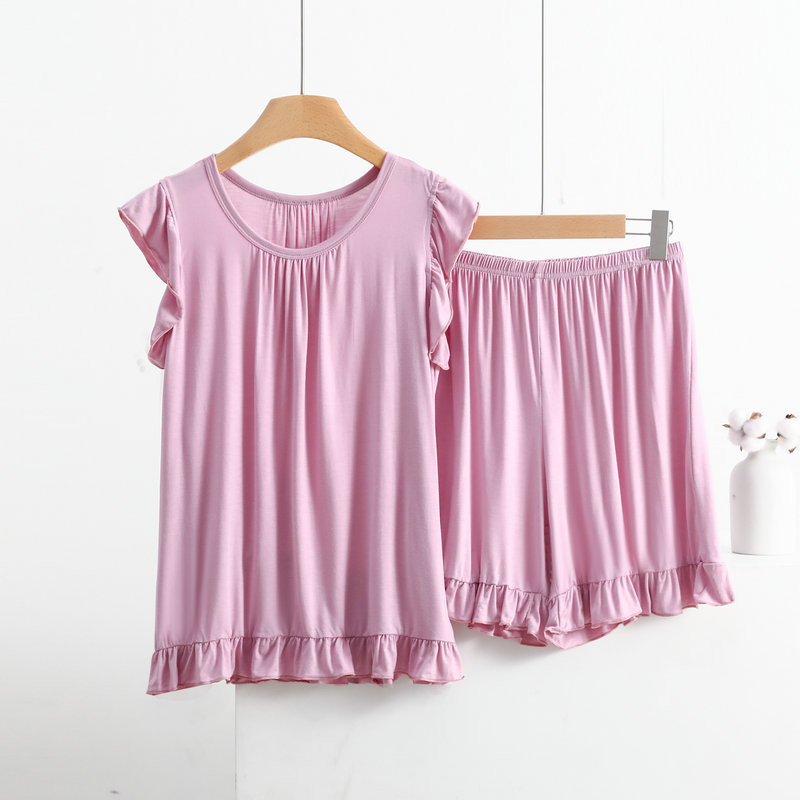 XL-8XL Plus Size Modal pidžaama naistele Uued varrukateta topid Lühikesed ülikonnad Suvine magamisriided Pidžaama Naiste Öörõivaste Pidžaamakomplekt