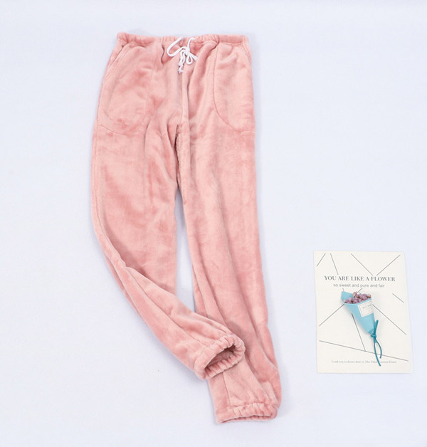 M-XXL Plus Size Uus talveflanell naiste kodupüksid Paar pidžaama põhjad magamispüksid salong Wear magamisriided püksid Fdfklak