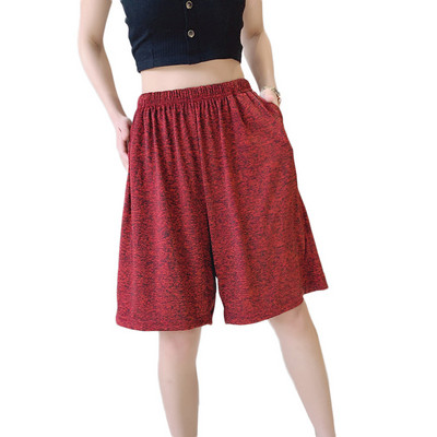 Fdfklak New Women Sleep Pantaloni scurti Pijamale Vară Talie elastică Home Bottoms Lounge Sleepwear Loose Large Size 2XL-7XL