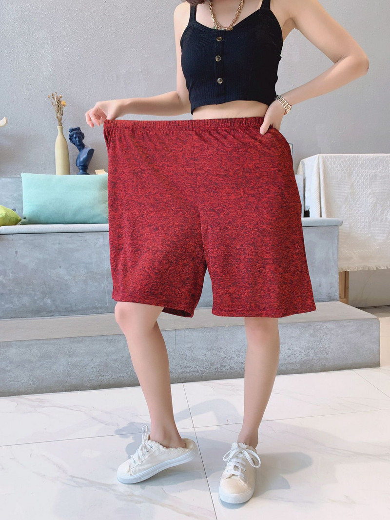 Fdfklak New Women Sleep Pantaloni scurti Pijamale Vară Talie elastică Home Bottoms Lounge Sleepwear Loose Large Size 2XL-7XL