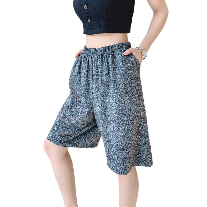 Fdfklak New Women Sleep Pantaloni scurti Pijamale Vară Talie elastică Home Bottoms Lounge Sleepwear Loose Large Size 2XL-7XL