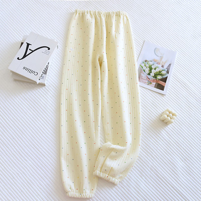 Φθινοπωρινά Πυτζάμες Πυτζάμες Παντελόνι Παντελόνι Βαμβακερό Παντελόνι Υπνό Παντελόνι Φλοράλ Εκτύπωση Σπίτι Ρούχα Κορίτσια για ύπνο