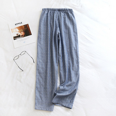 Fdfklak Βαμβακερά Παντελόνια Πυτζάμες Ζευγάρι Ρούχα ύπνου Άνοιξη Φθινόπωρο Νέα Φαρδιά Μαλακές Πυτζάμες με Παντελόνι Lounge Φορέστε παντελόνι για το σπίτι